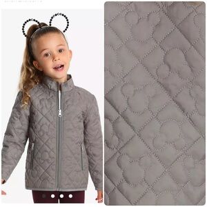 NWT Disney Box Lunch Mickey Mouse Toddler Puffer Jacket Lightweight Gray Coat